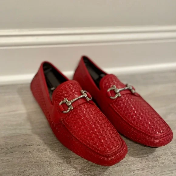 関税負担なし☆Salvatore Ferragamo RIKIS フリップ スリッパ Salvatore Ferragamo メンズ カーフスキン レザー スリッパ